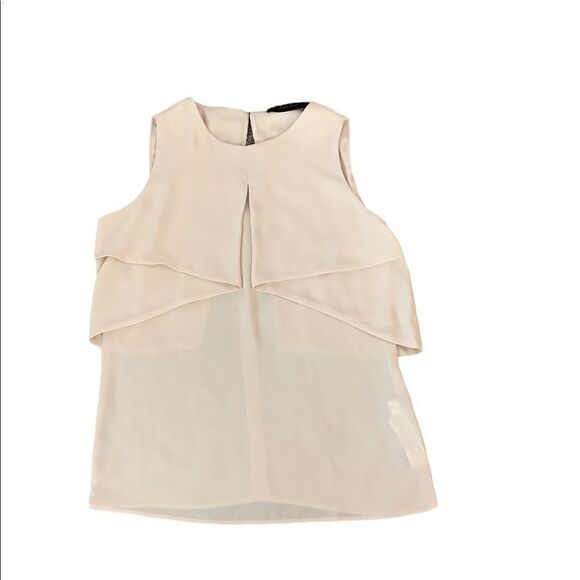 Zara Basic Blouse in Cream - Picture 1 of 4